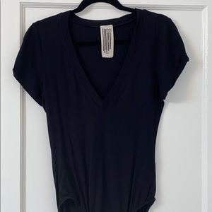 Free people black size medium body suit